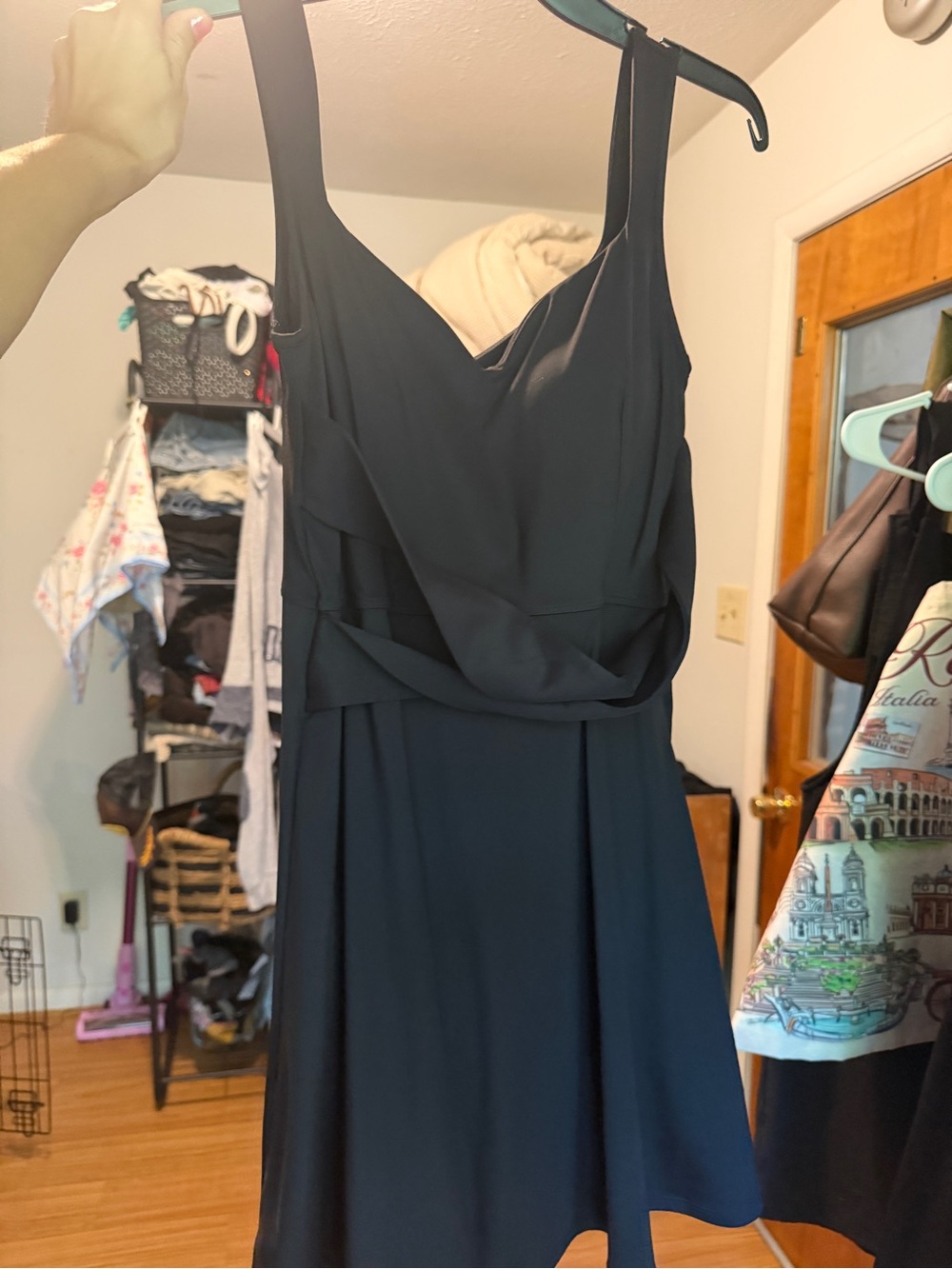 Black Women's Sleeveless A-Line Dress